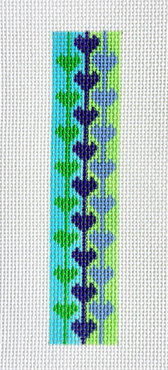 Blue and Green Hearts Key Fob/Bookmark (KCN Designers)