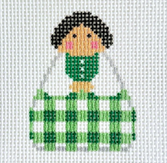 Green Gingham Angel (KCN Designers)