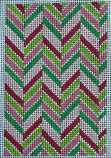Passport Cover - Modern Chevron/Pinks/Greens (Chris Lewis)