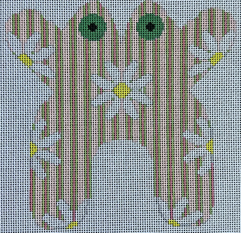Frog - Daisy on Pink and Green (Chris Lewis)