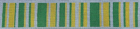College Stripes Yellow/Green/White (Chris Lewis)