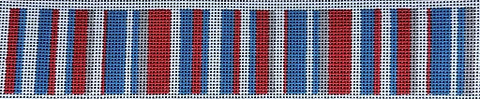 College Stripes Red/Blue/Gray/White (Chris Lewis)