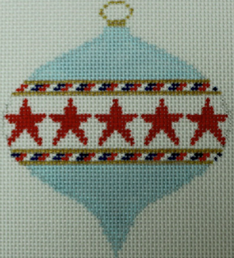 Red stars on light blue (Chris Lewis)