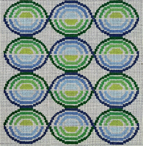Swirl circles/blue and green (Chris Lewis)