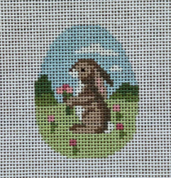 Bunny Bouquet/Small Egg (Susan Roberts Needlepoint)