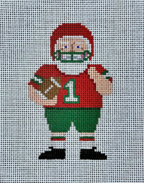 Football Santa (Susan Roberts Needlepoint)