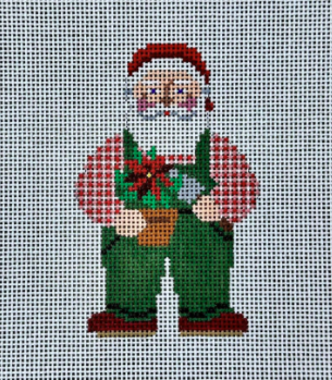 Garden Santa (Susan Roberts Needlepoint)