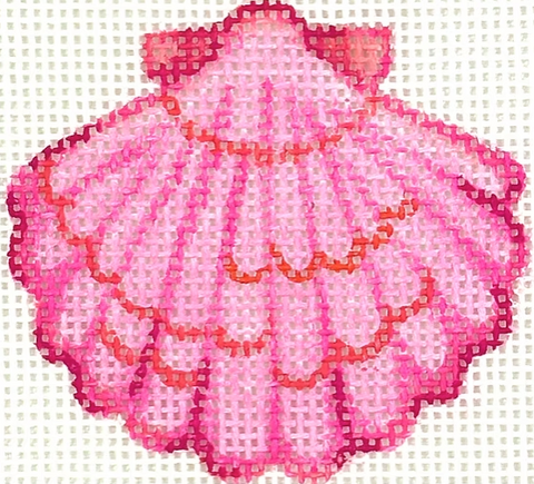 Mini Bag Charm/Pink Scallop (Kate Dickerson)