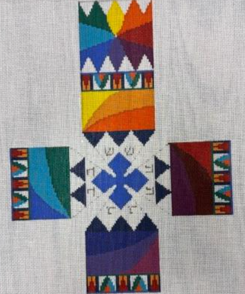 Dreidel/Joseph's Coat (Susan Roberts Needlepoint)