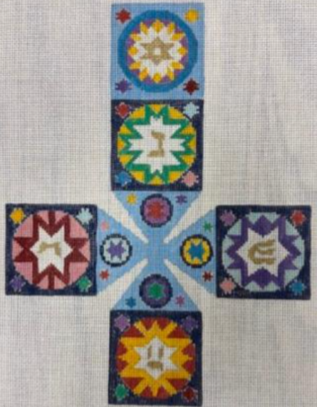 Dreidel/Mille Stelle (Susan Roberts Needlepoint)