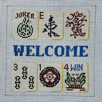 Mahjong | Welcome - 13M (Susan Roberts Needlepoint)
