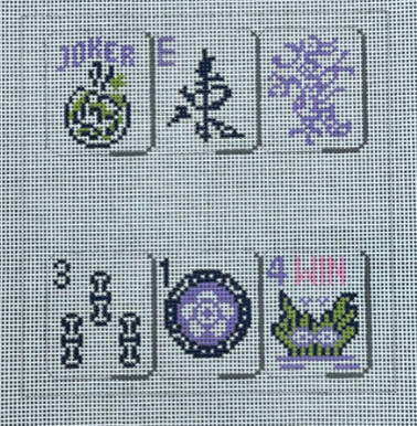 Mahjong | Purple - 13M (Susan Roberts Needlepoint)