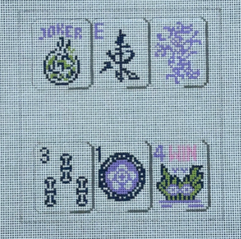 Mahjong | Purple - 18M (Susan Roberts Needlepoint)
