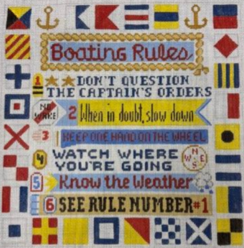 Nautical Signs (Susan Roberts Needlepoint)