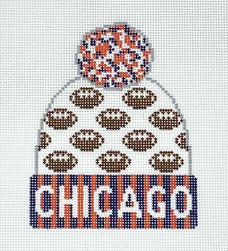 Beanie - Chicago Football (Lauren Bloch Designs)