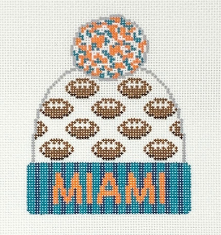 Beanie - Miami Football (Lauren Bloch Designs)