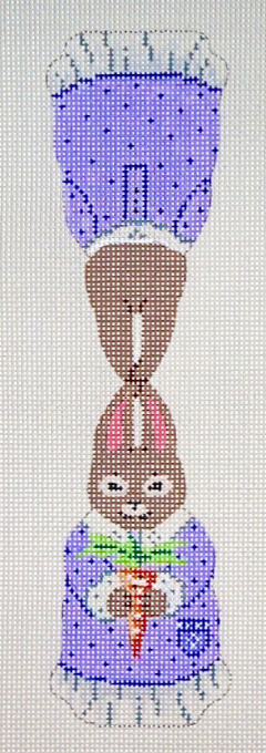 Two Sided - Girl Bunny w/Carrot in Lavender Dress (MM Designs)