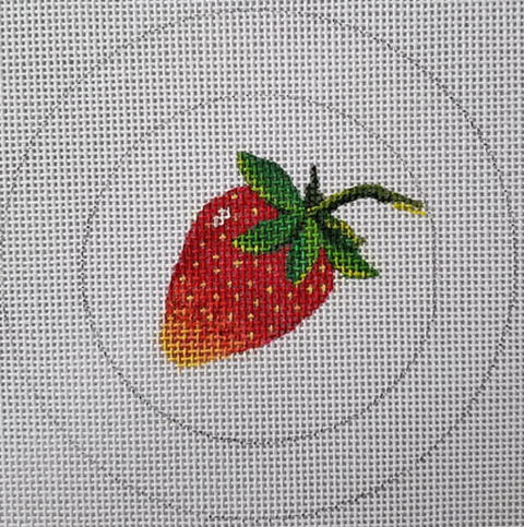 Button Cover - Strawberry (Patty Paints)