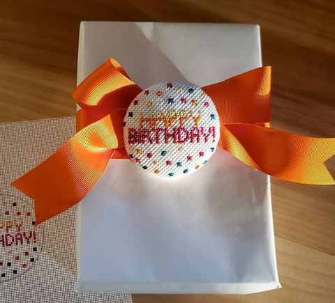 Button Cover - Happy Birthday