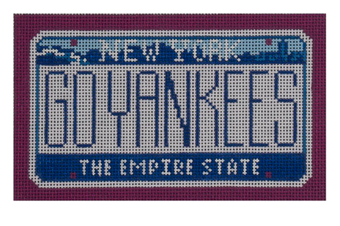 Mini License Plate - New York/Go Yankees (Starke Art Designs)