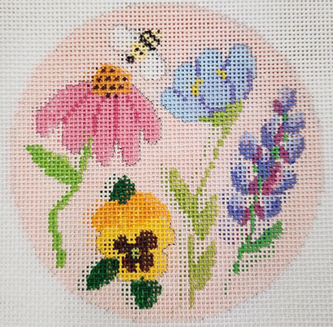 Flowers 2 on Pink (Kristine Kingston)