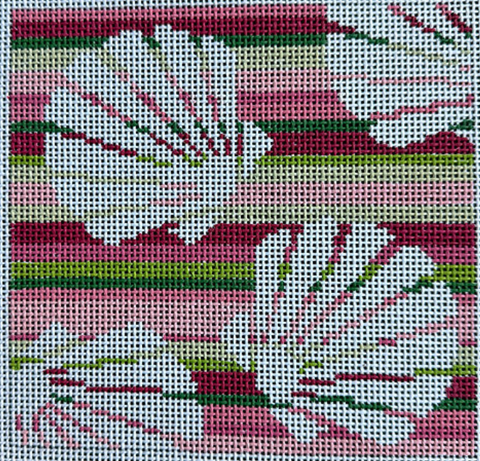 Scallops on Pink and Green Stripes (Chris Lewis)