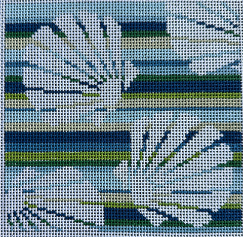 Scallops on Blue and Green Stripes (Chris Lewis)