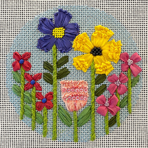 Florals on Blue (Kristine Kingston)