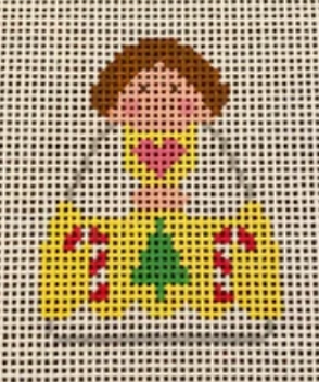 Yellow Angel w/Candy Canes (KCN Designers)