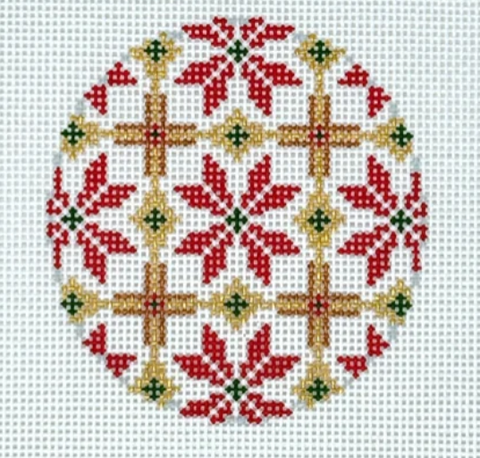 Poinsettia Round - 13M (Stitchtent)