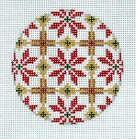 Poinsettia Round - 18M (Stitchtent)