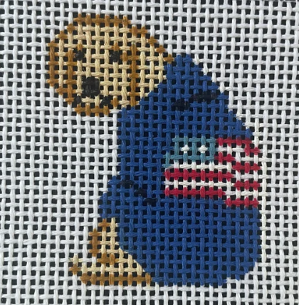 Yellow Lab in Flag Sweater/Mini (Froopy Designs)