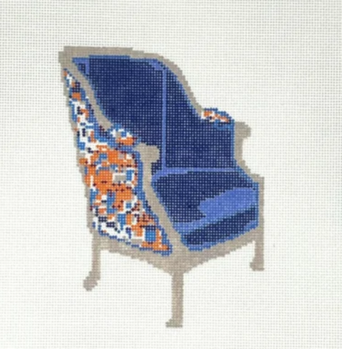 Blue Velvet Wingback (Stitchtent)