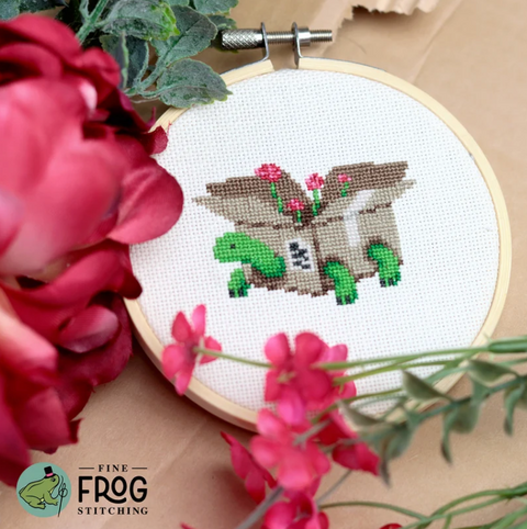 Box Turtle (Fine Frog Stitching)