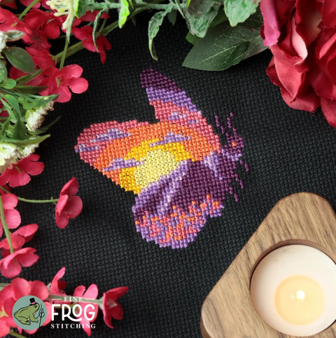 Mountain Sunset Moth (Fine Frog Stitching)