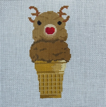 Reindeer Cone (Susan Roberts Needlepoint)