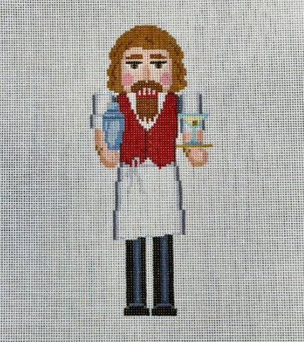 Nutcracker, Bartender (Susan Roberts Needlepoint)