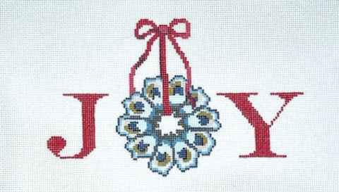 Joy Oyster Wreath (Stitchtent)