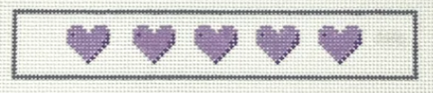 Heart Fob/Lavender (Stitchtent)