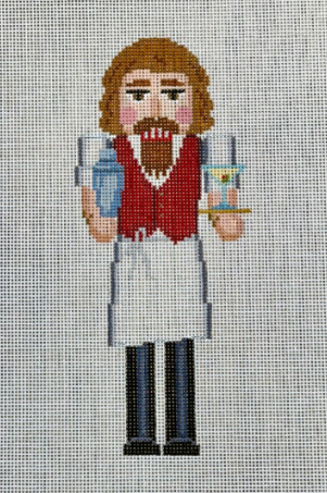 Nutcracker, Bartender (Susan Roberts Needlepoint)