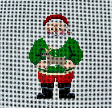 Reindeer Santa (Susan Roberts Needlepoint)