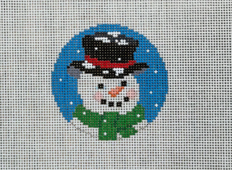 Snowman Face (Susan Roberts Needlepoint)