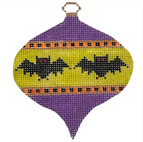 Oval Bauble w/Bats Purple & Lime(Chris Lewis)