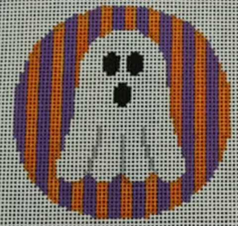 Ghost on Purple & Orange Stripes (Chris Lewis)