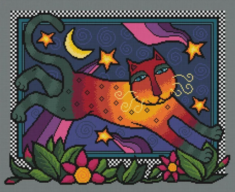 Colorful Night Cat (Vivsters)