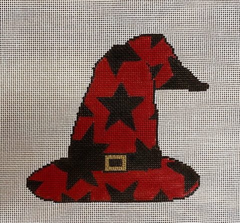 Stars on a Red Witch's Hat (KCN Designers)