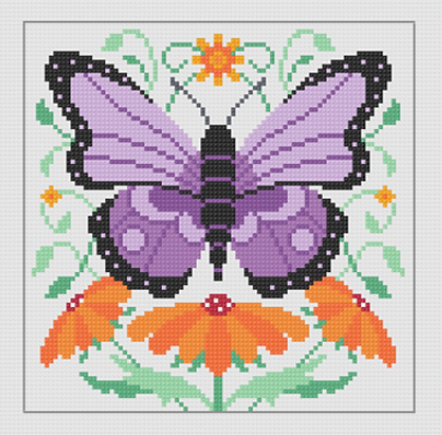 Purple Butterfly (Lauren Bloch Designs)