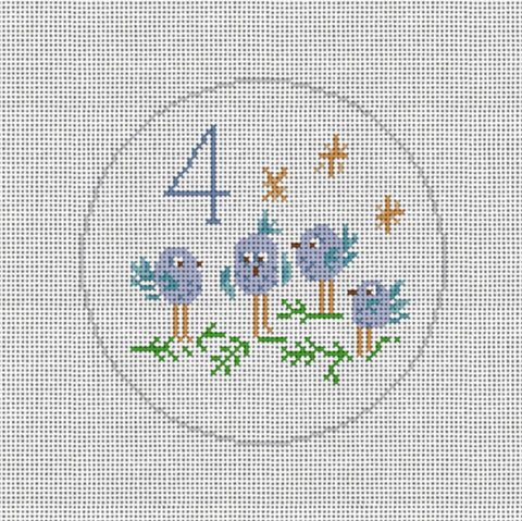 Twelve Days of Christmas - Day 4 (Walkers Needlepoint)