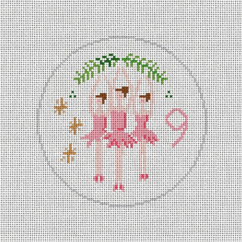 Twelve Days of Christmas - Day 9 (Walkers Needlepoint)