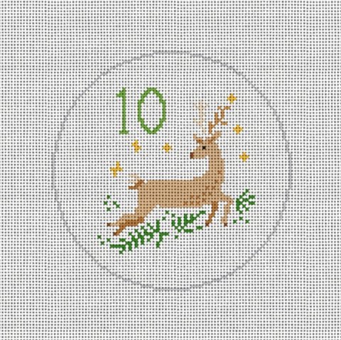 Twelve Days of Christmas - Day 10 (Walkers Needlepoint)